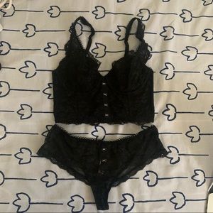 Victoria’s Secret Black Lace Lingerie